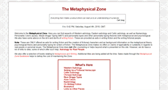 Desktop Screenshot of metaphysicalzone.com